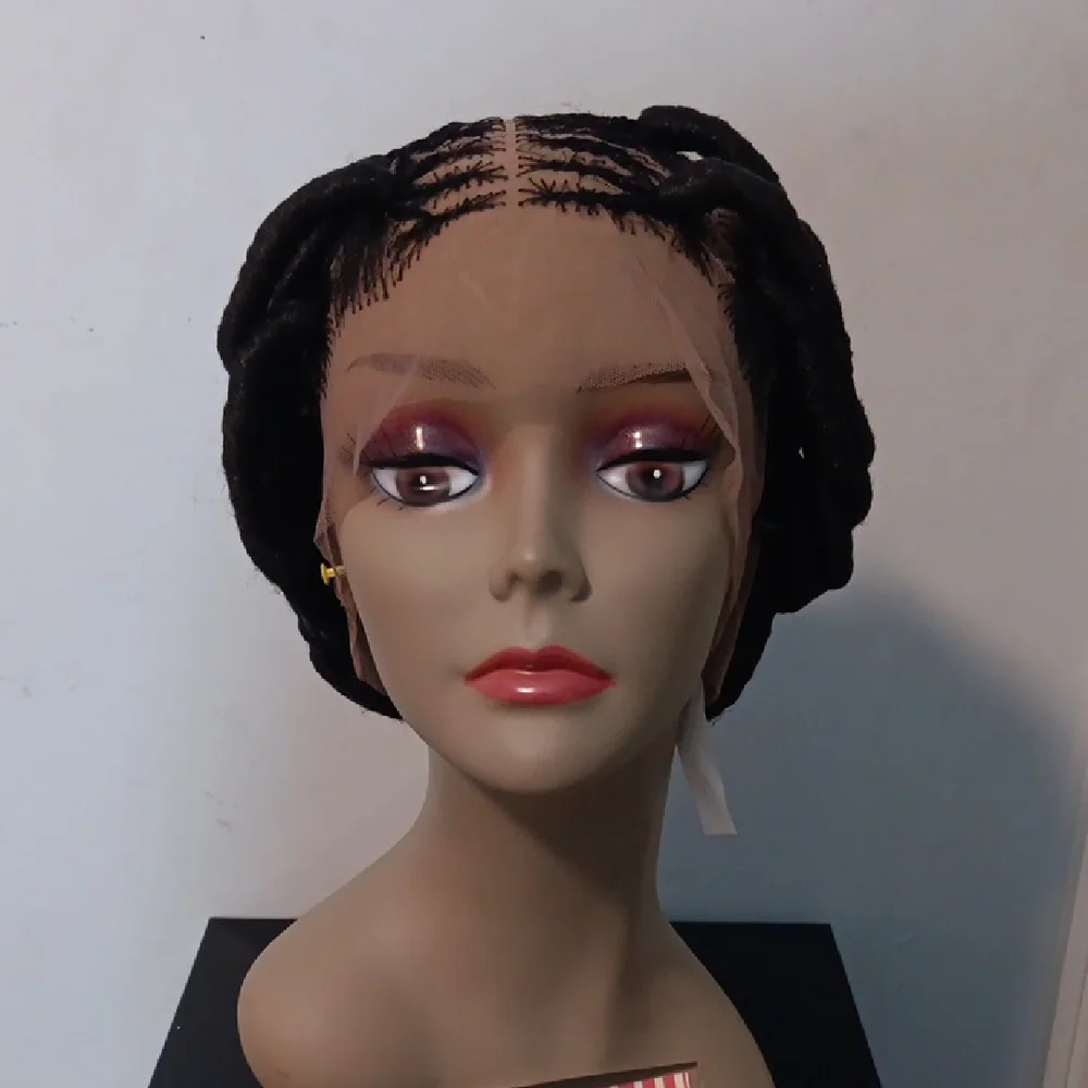 African Black Threading & Packing Wig for Women